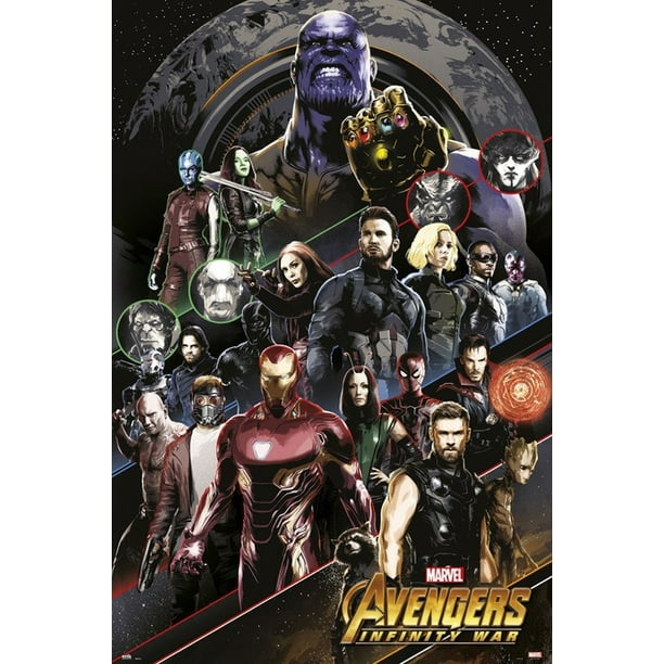 Maxi Size 36 x 24 Inch Avengers Infinity War One Sheet Poster New